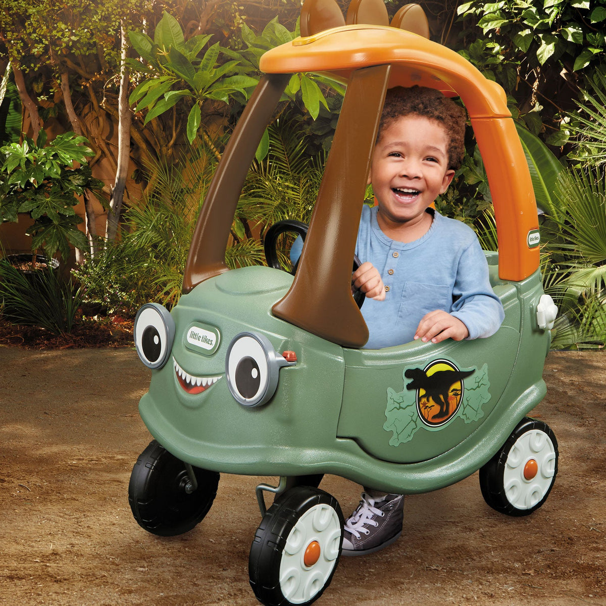 T-Rex Cozy Coupe – Dinosaur-Themed Ride-On | Little Tikes Best Seller