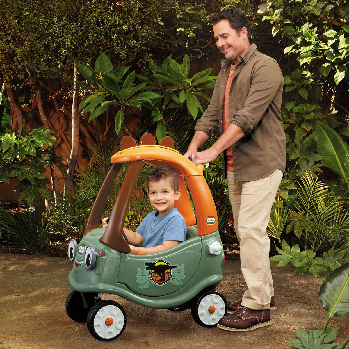T-Rex Cozy Coupe – Dinosaur-Themed Ride-On | Little Tikes Best Seller