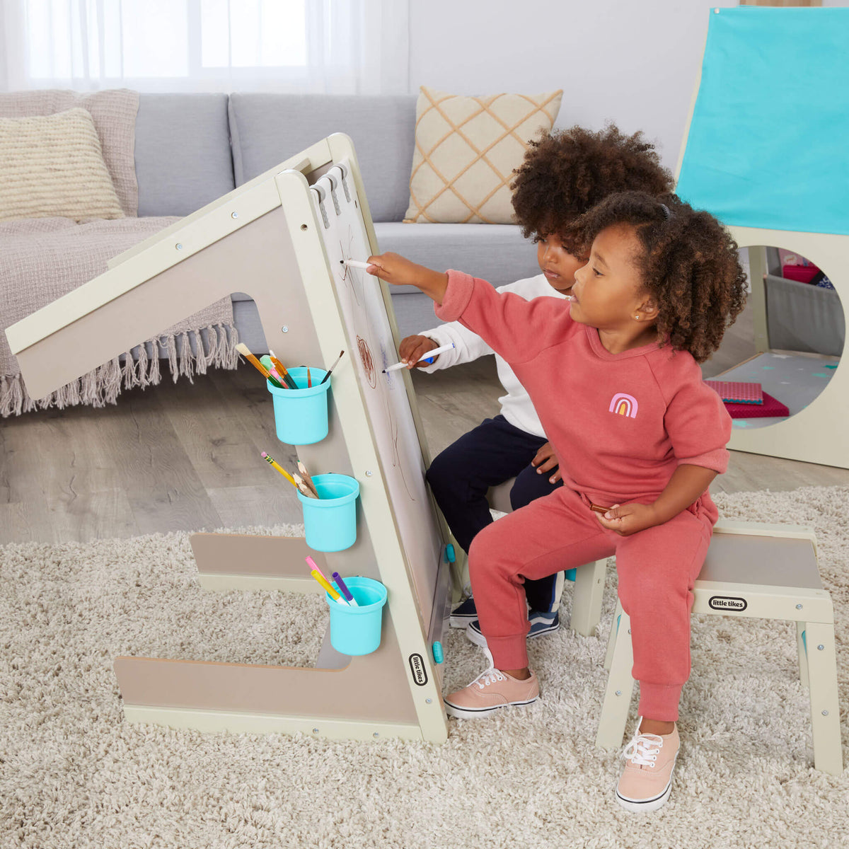 2-in-1 Easel and Art Table – Kids' Wooden Art Station | Little Tikes Best Price