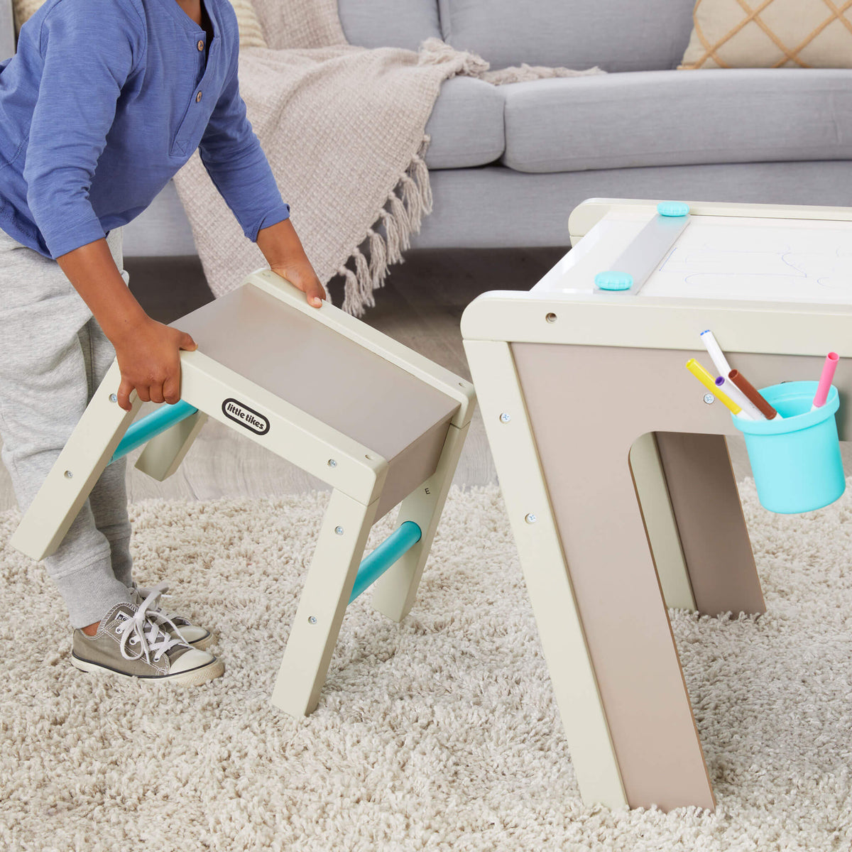 2-in-1 Easel and Art Table – Kids' Wooden Art Station | Little Tikes Best Price
