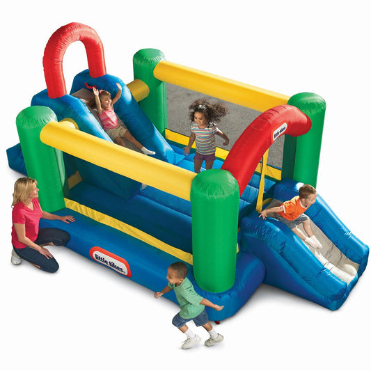 Jump 'n Double Slide Bouncer | Little Tikes Smart Buy
