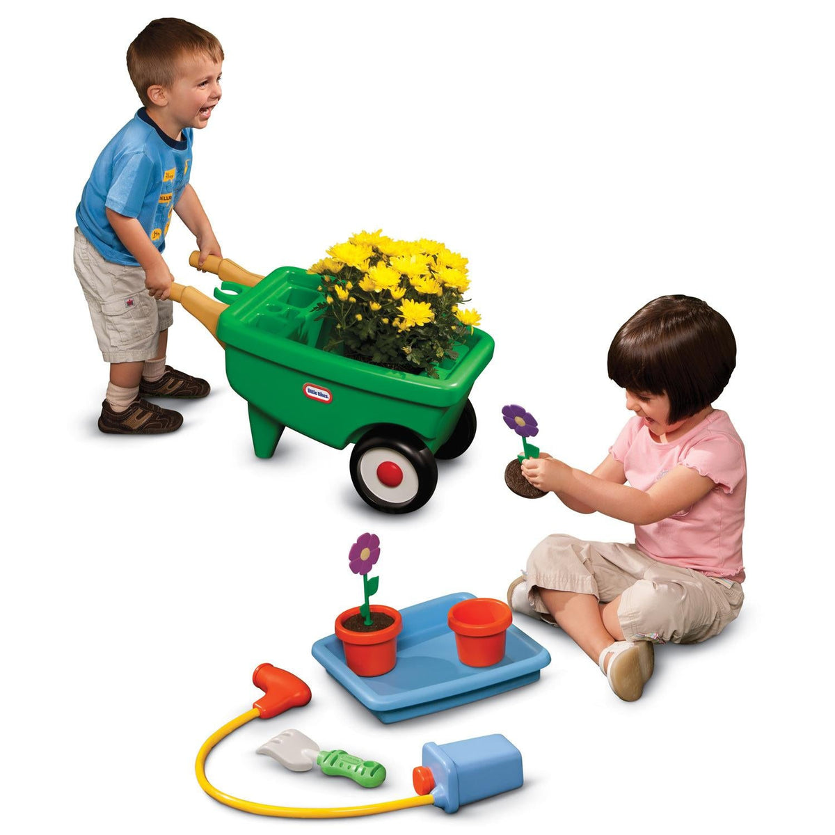 2-in-1 Garden Cart & Wheelbarrow Toy | Little Tikes Exclusive