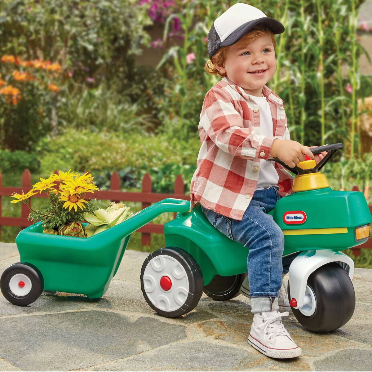 Tractor & Cart – Foot-to-Floor Toddler Ride-On | Little Tikes Popular